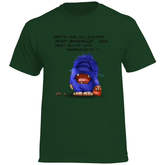 Herren Promo T-Shirt. Kruegerhausdesign Monster Spruch, schwarze Schrift, Hast du das Jammern ... #144