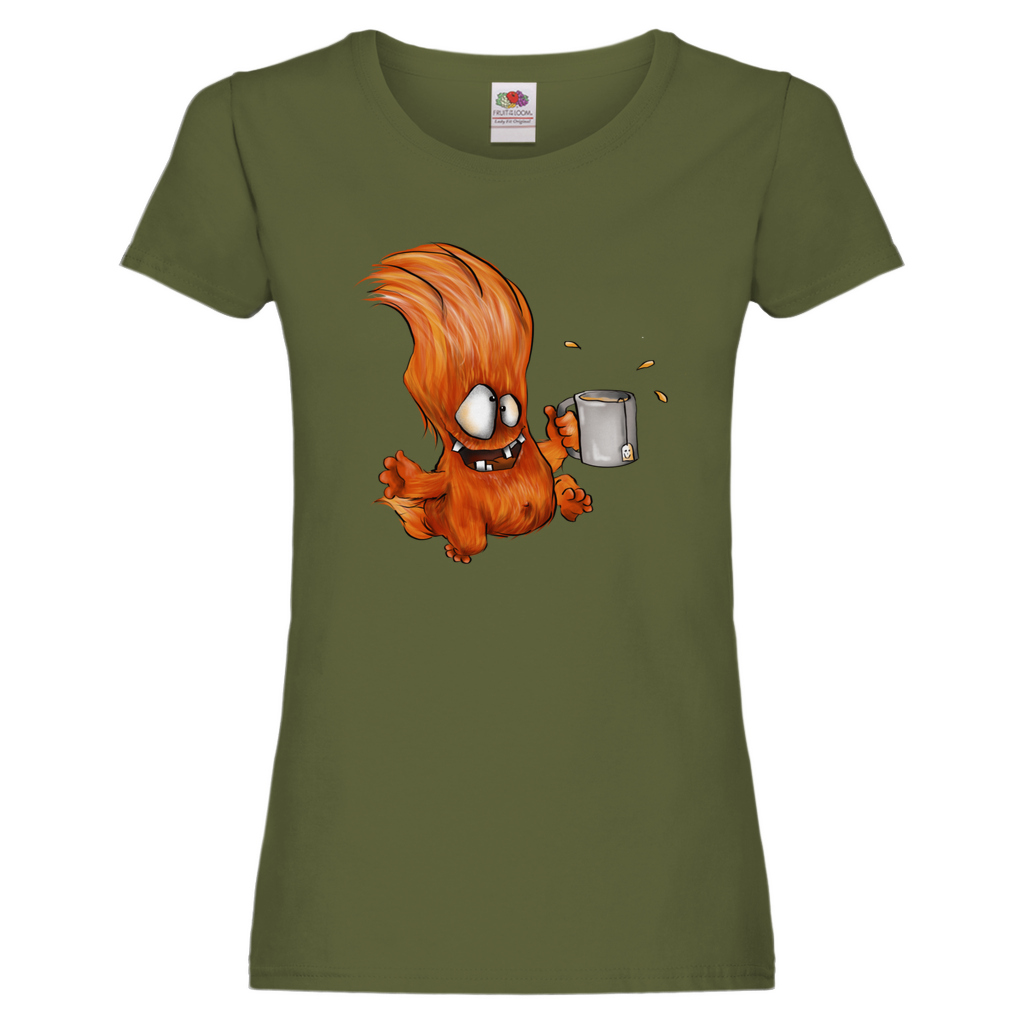 Damen Promo T-Shirt, slim fit, Monster Ich habe den Gute Laune Tee