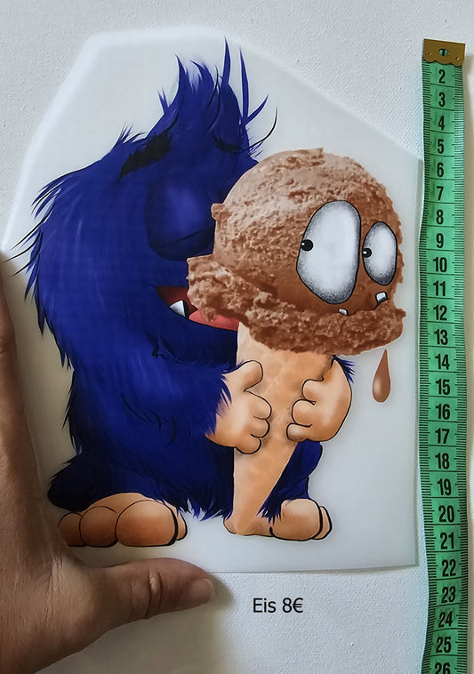 Bügelbild Kruegerhausdesign Eis Monster