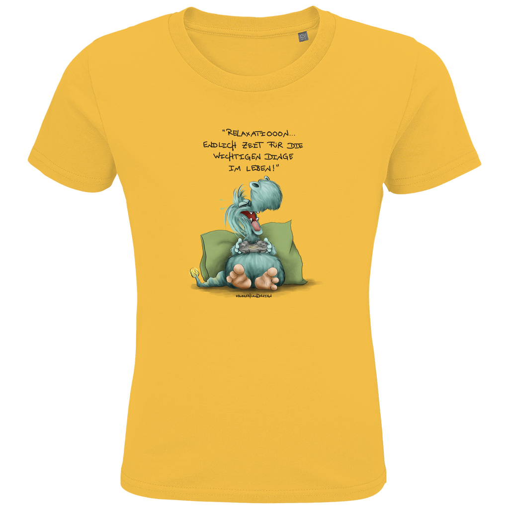 Kids Premium Bio T-Shirt, Relaxation, endlich Zeit für die...#213