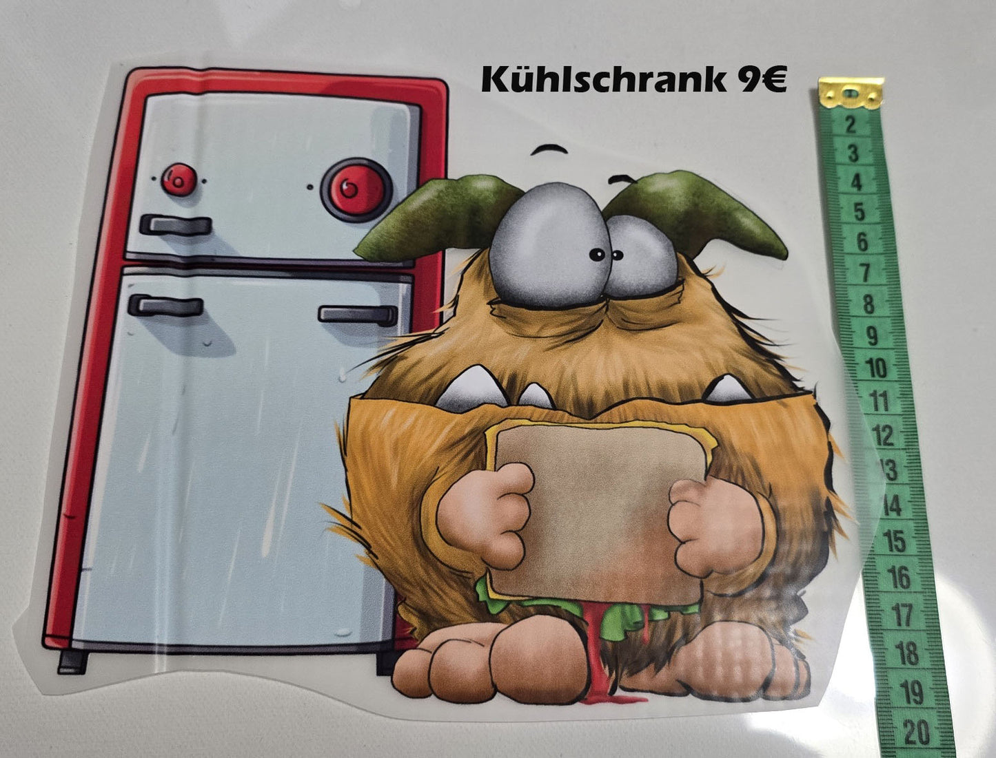 Bügelbild Kruegerhausdesign Monster Kühlschrank