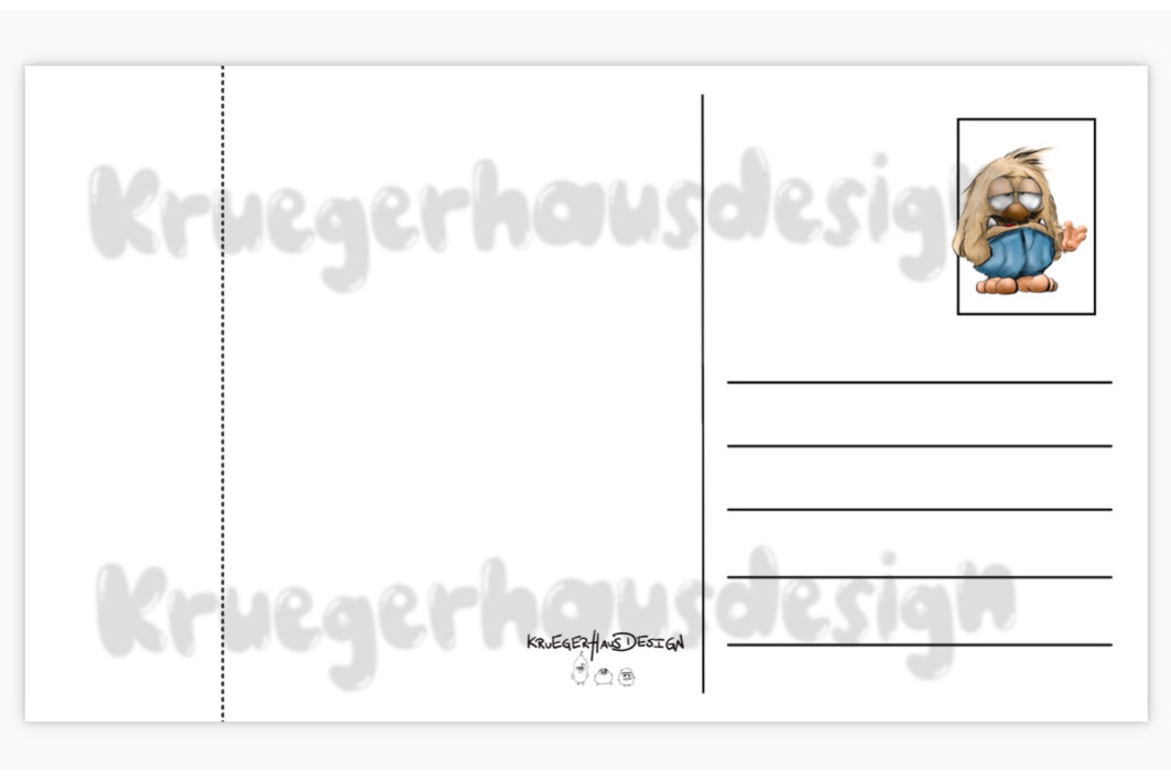 Postkarten  Kalender Kruegerhausdesign Monster Me, Myself & I 2025 NEU