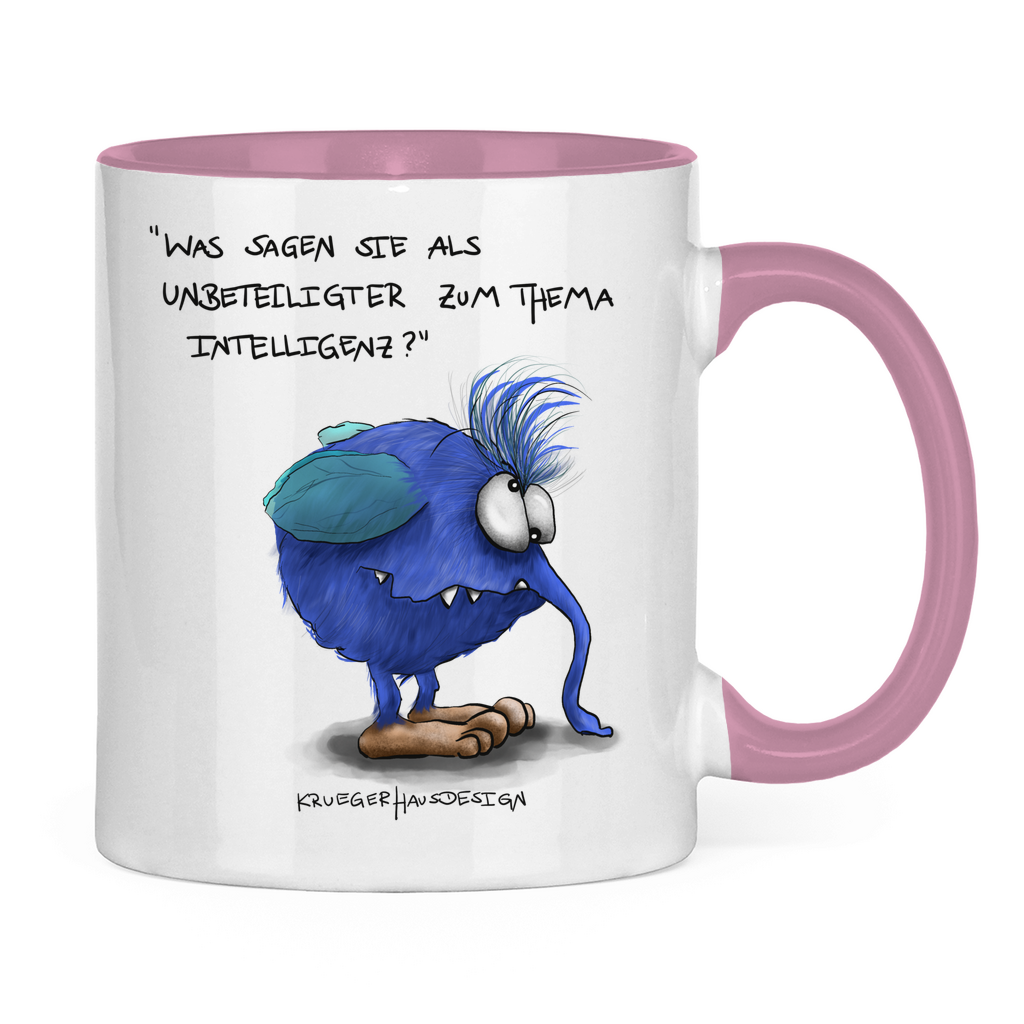 Tasse zweifarbig, Kaffeetasse, Teetasse, Kruegerhausdesign Monster mit Spruch, Was sagen Sie als Unbeteiligter... #13