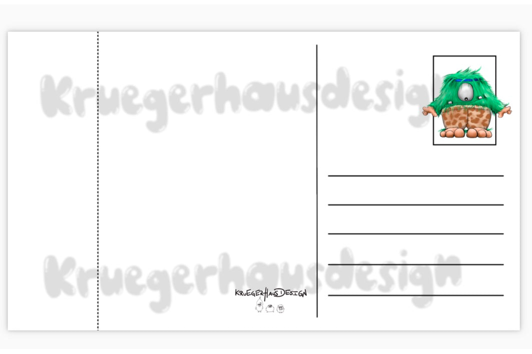 Postkarten  Kalender Kruegerhausdesign Monster Me, Myself & I 2025 NEU