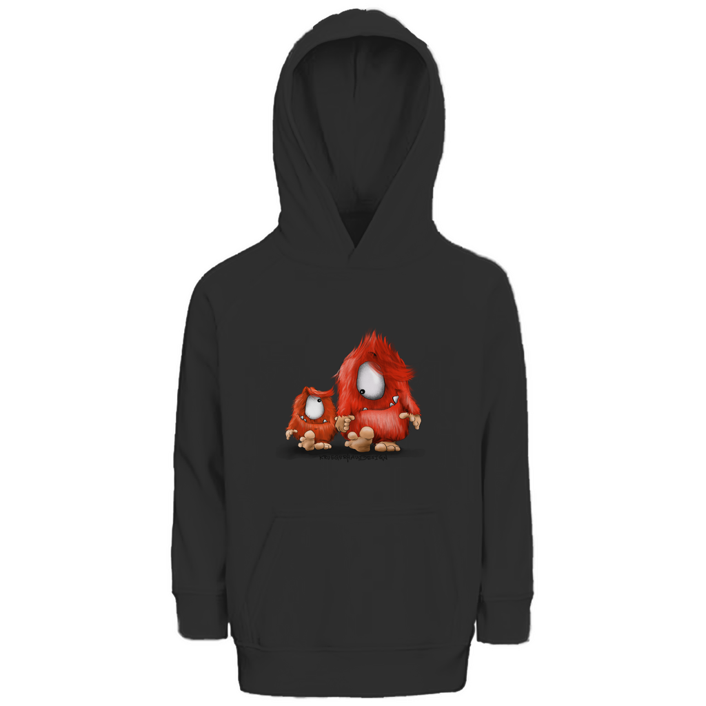 Kinder Premium Bio Hoodie, Du und ich... nur Monster Druck