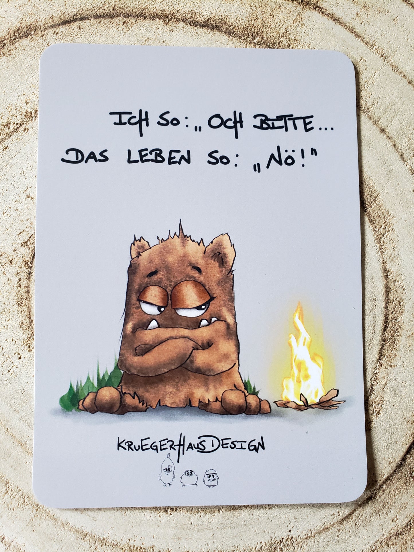 Postkarte Monster Kruegerhausdesign "Ich so: "Och Bitte..."