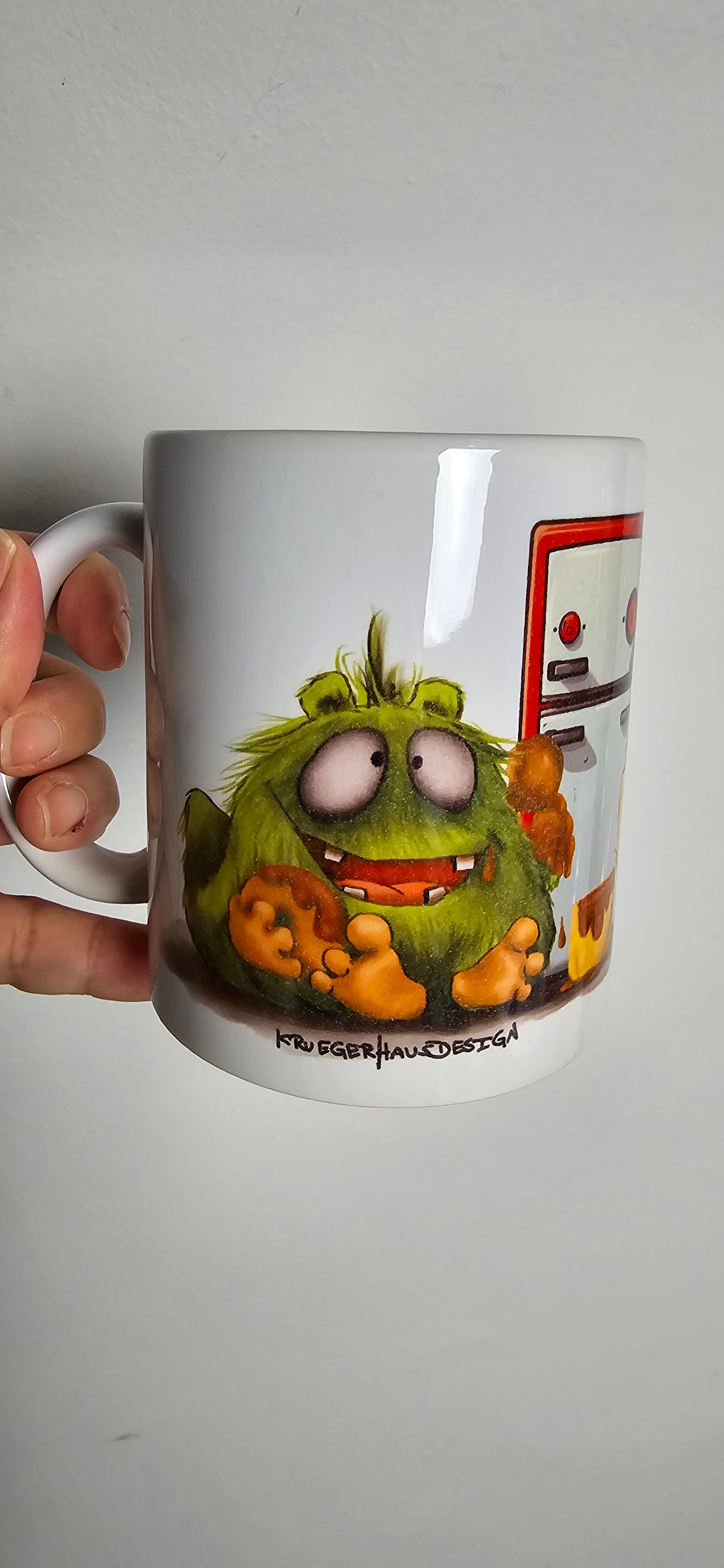 Muster Tasse, Kaffeetasse Kruegerhausdesign vielen Monstern den Fressies