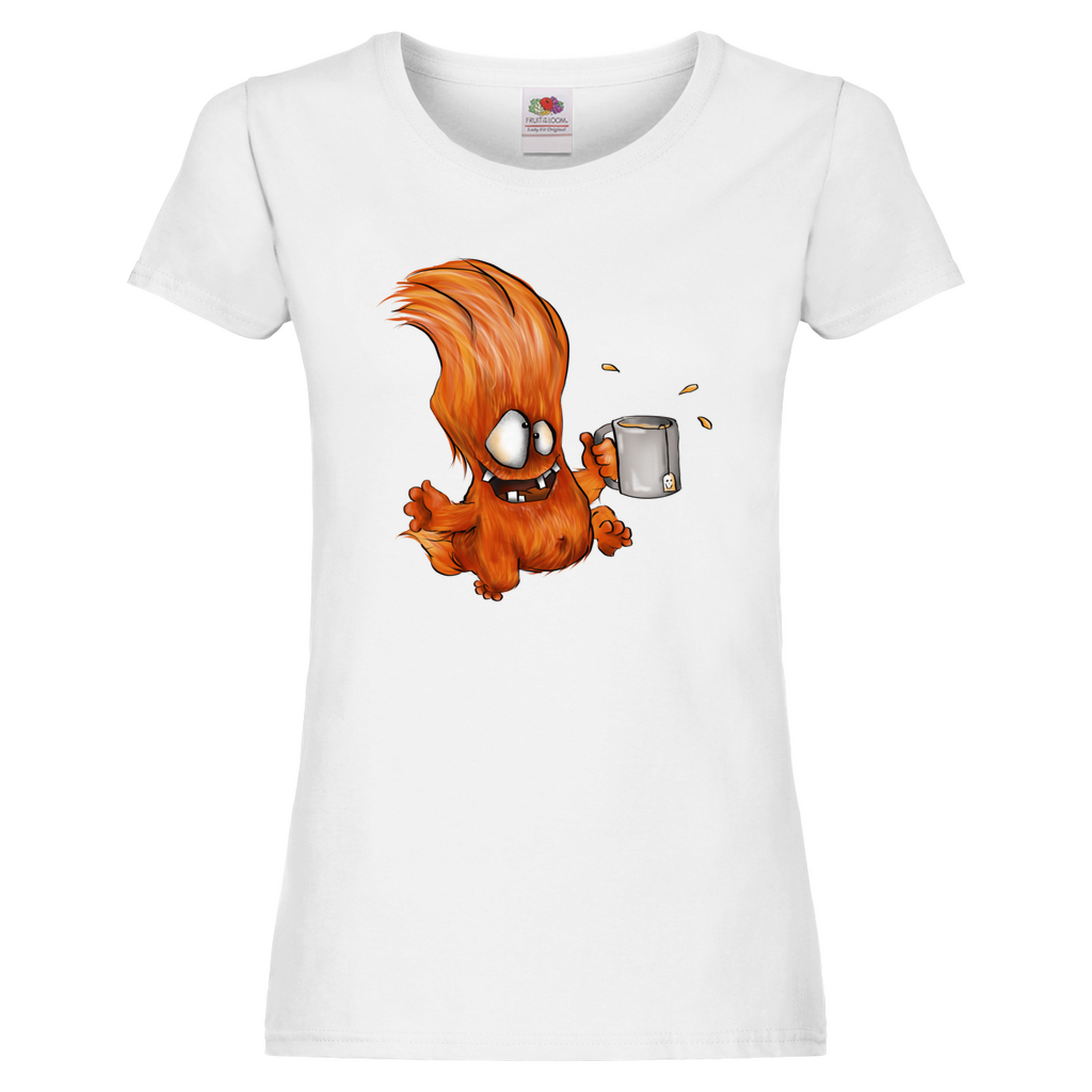 Damen Promo T-Shirt, slim fit, Monster Ich habe den Gute Laune Tee