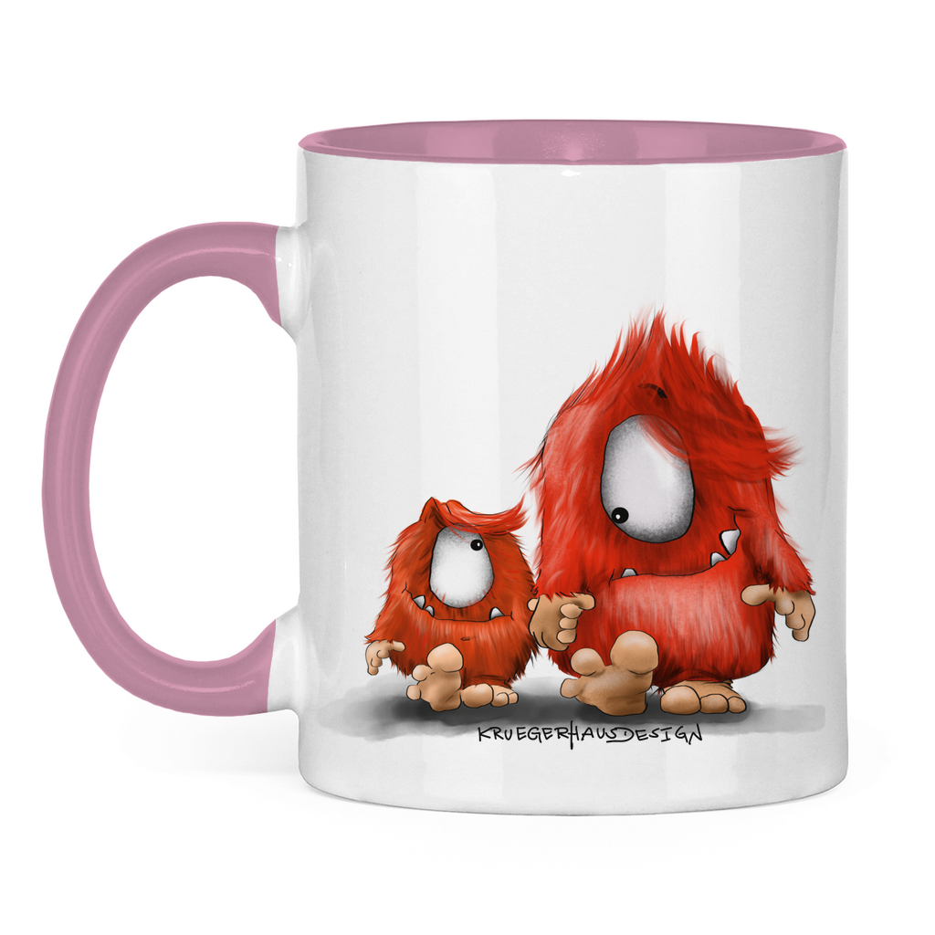 Tasse zweifarbig, Kaffeetasse, Teetasse, Du und ich... nur Monster Druck