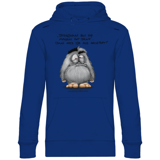 Herren Hoodie Kruegerhausdesign Monster mit Spruch „irgendwann bin ich…“