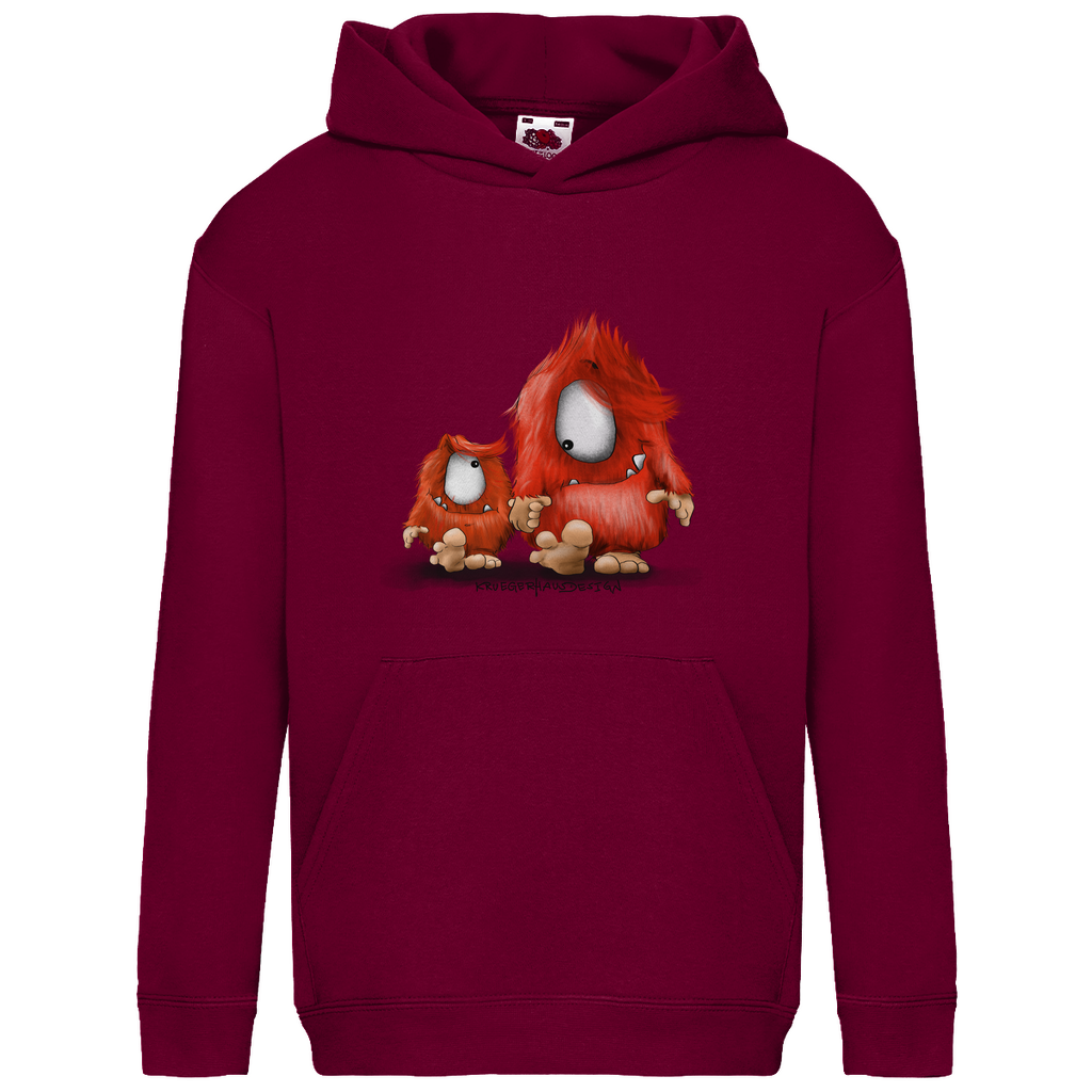 Kids Basic Hoodie, Du und ich... nur Monster Druck