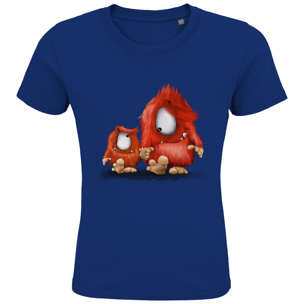 Kids Premium Bio T-Shirt, Du und ich... nur Monster Druck