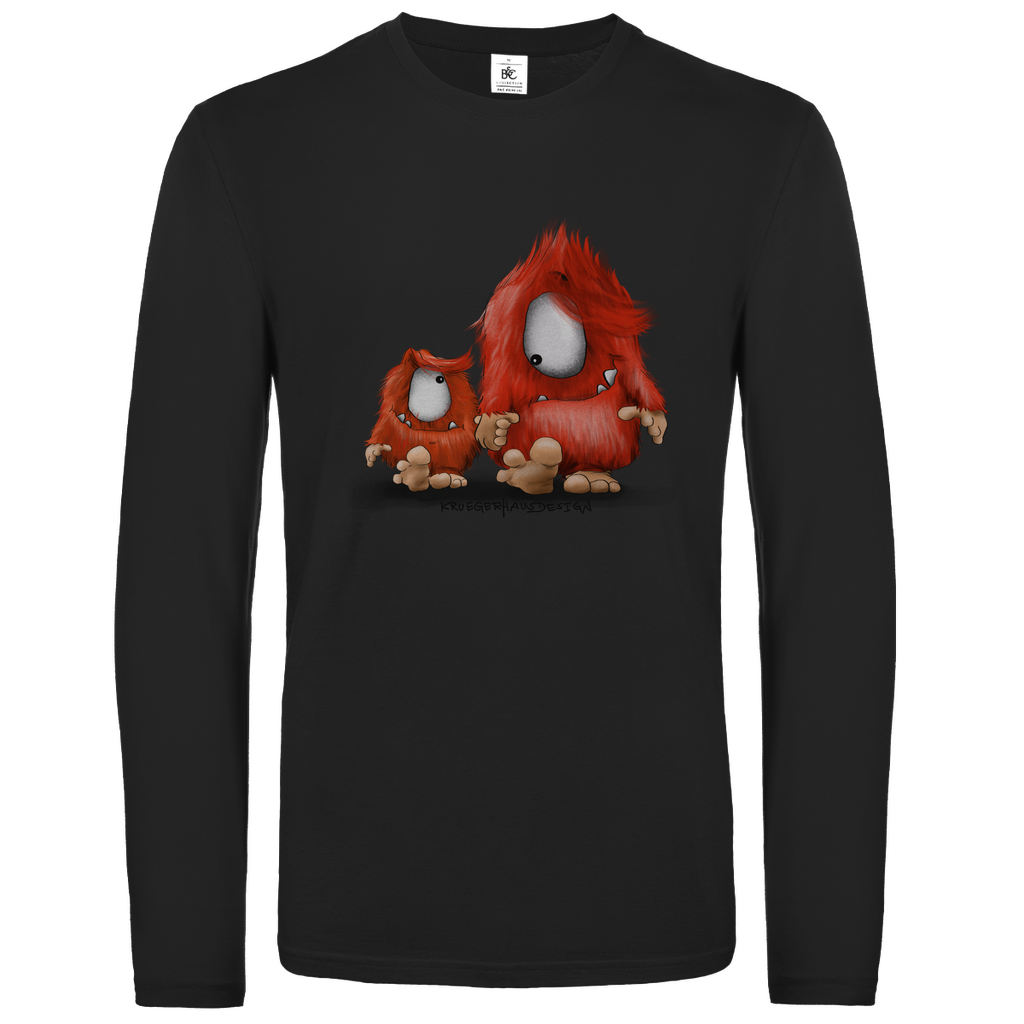 Unisex Langarmshirt, Longsleeve, Du und ich... nur Monster Druck