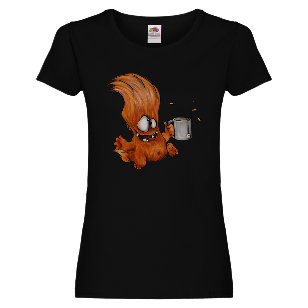 Damen Promo T-Shirt, slim fit, Monster Ich habe den Gute Laune Tee