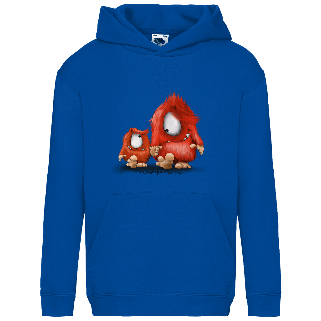 Kids Basic Hoodie, Du und ich... nur Monster Druck