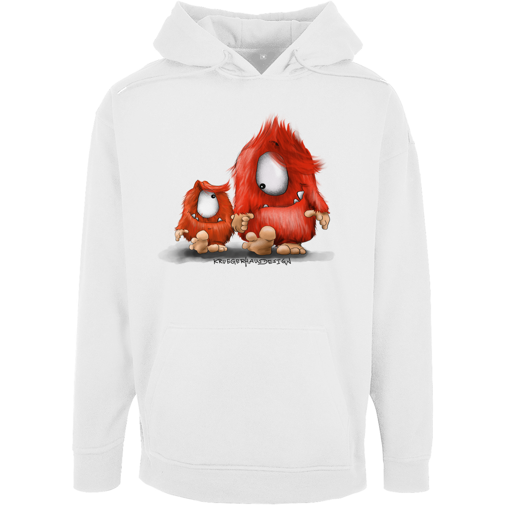 Unisex Oversize Hoodie, Du und ich... nur Monster Druck