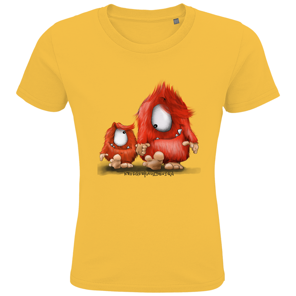 Kids Premium Bio T-Shirt, Du und ich... nur Monster Druck