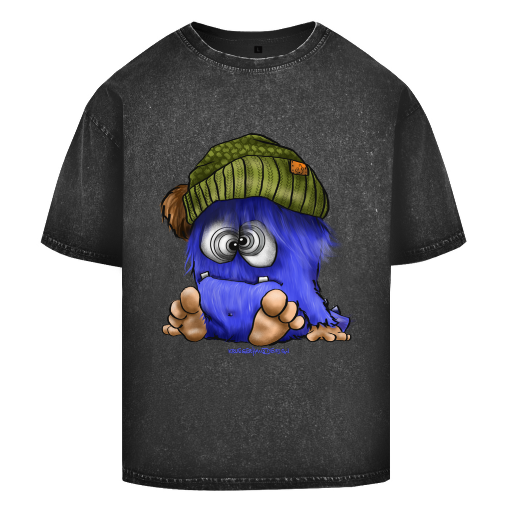 Oversize Washed T-Shirt Tinnitus Monster