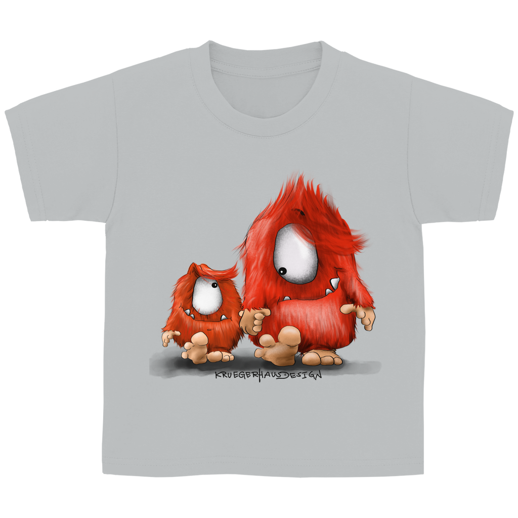 Kinder Basic T-Shirt, Du und ich... nur Monster Druck