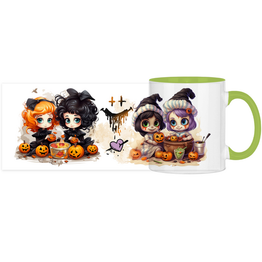 Panorama Tasse zweifarbig Halloween Nr 16