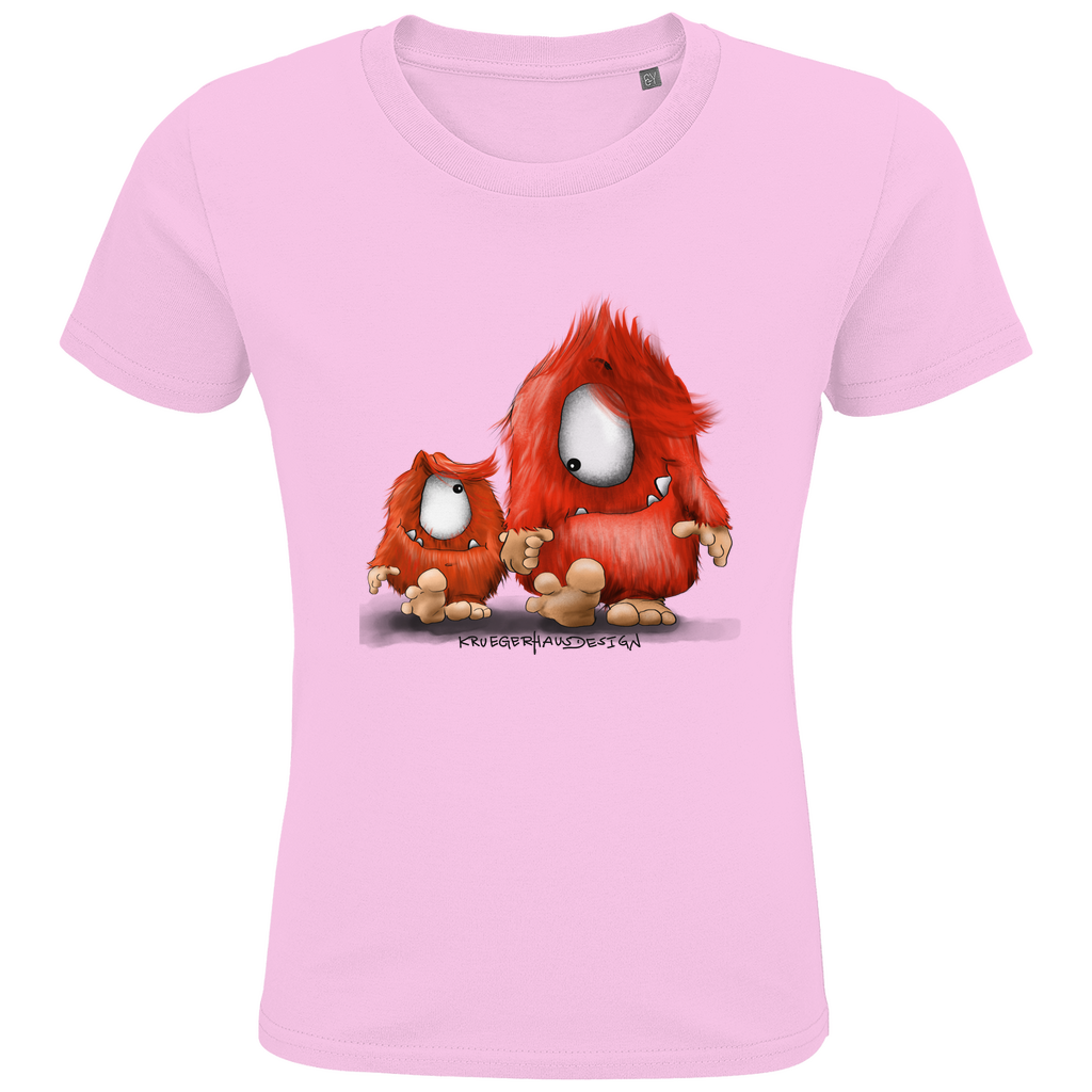 Kids Premium Bio T-Shirt, Du und ich... nur Monster Druck