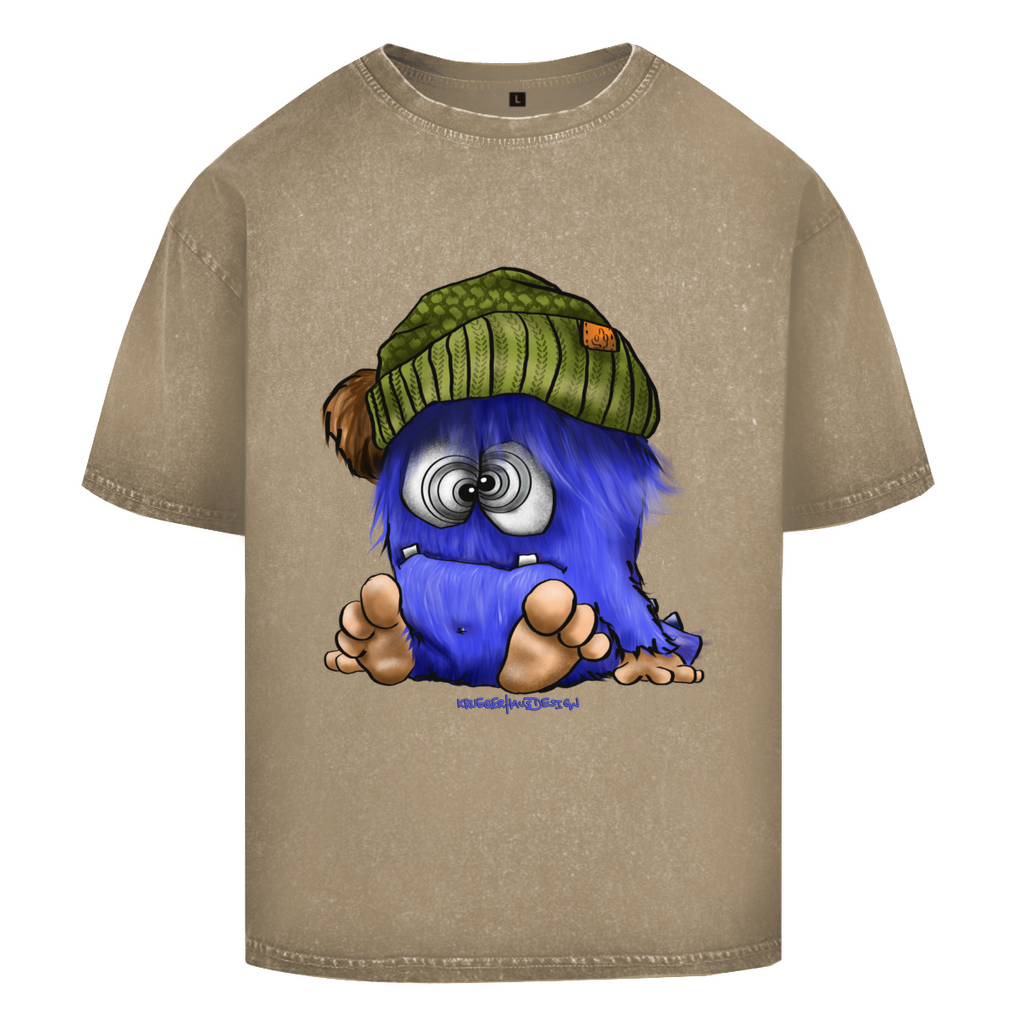 Oversize Washed T-Shirt Tinnitus Monster