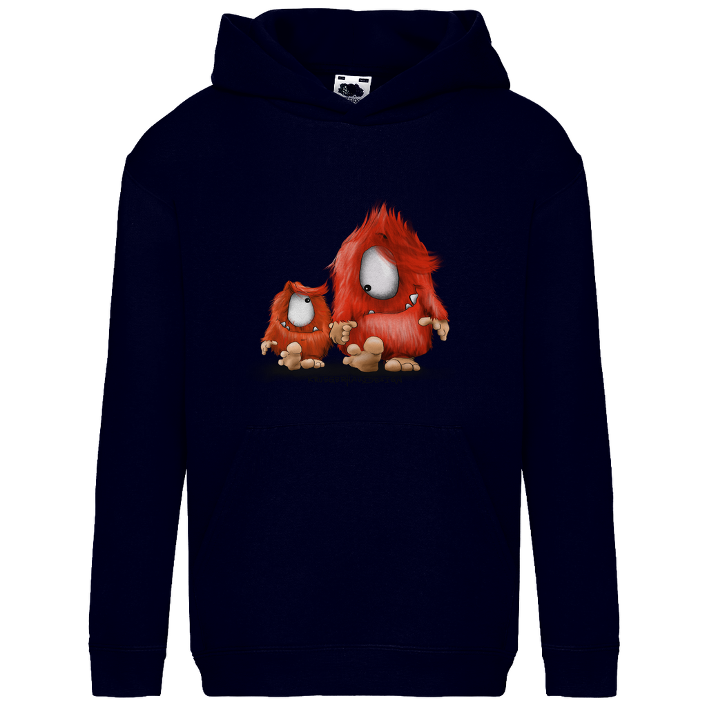 Kids Basic Hoodie, Du und ich... nur Monster Druck