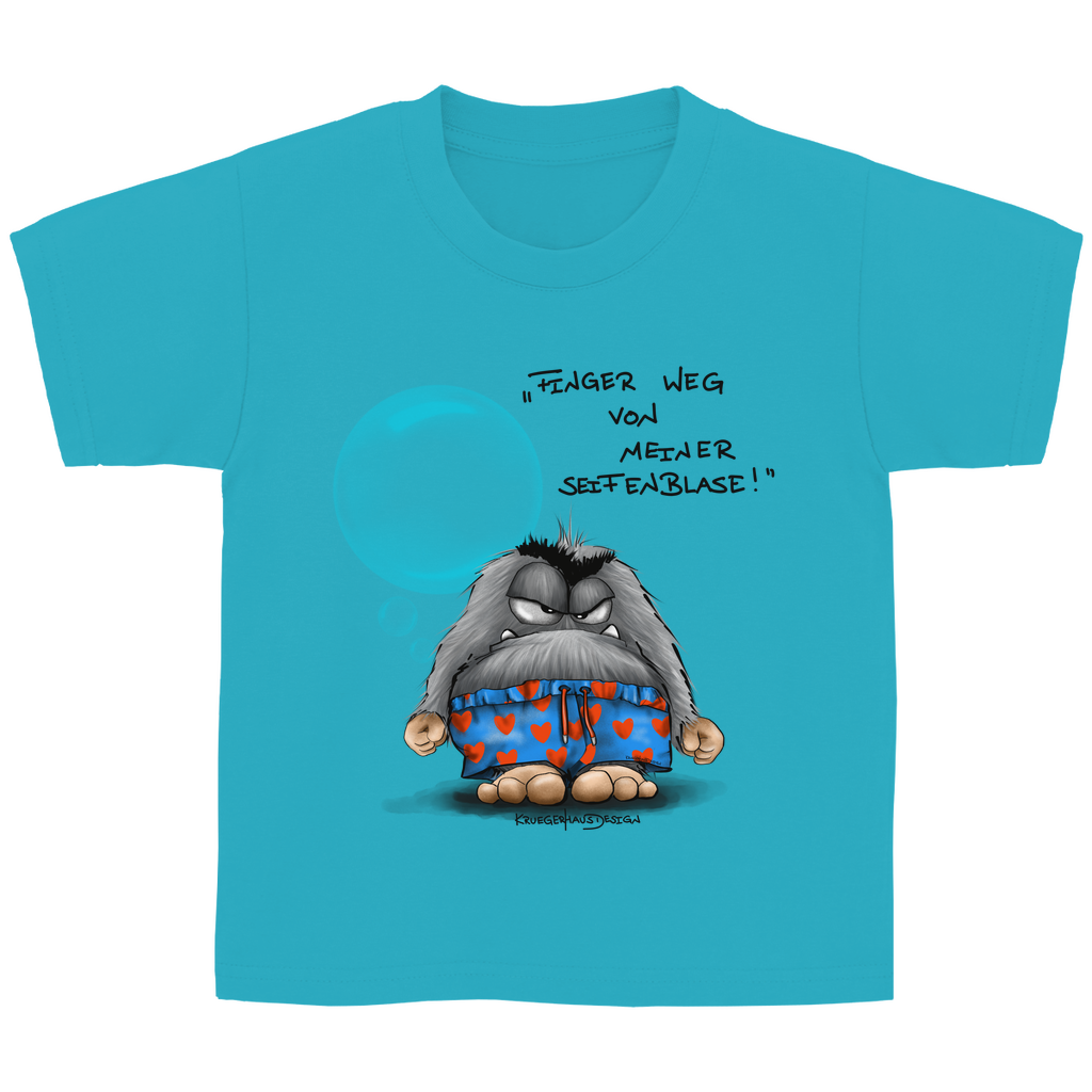 Kinder Basic T-Shirt , Finger weg von meiner Seifenblase!