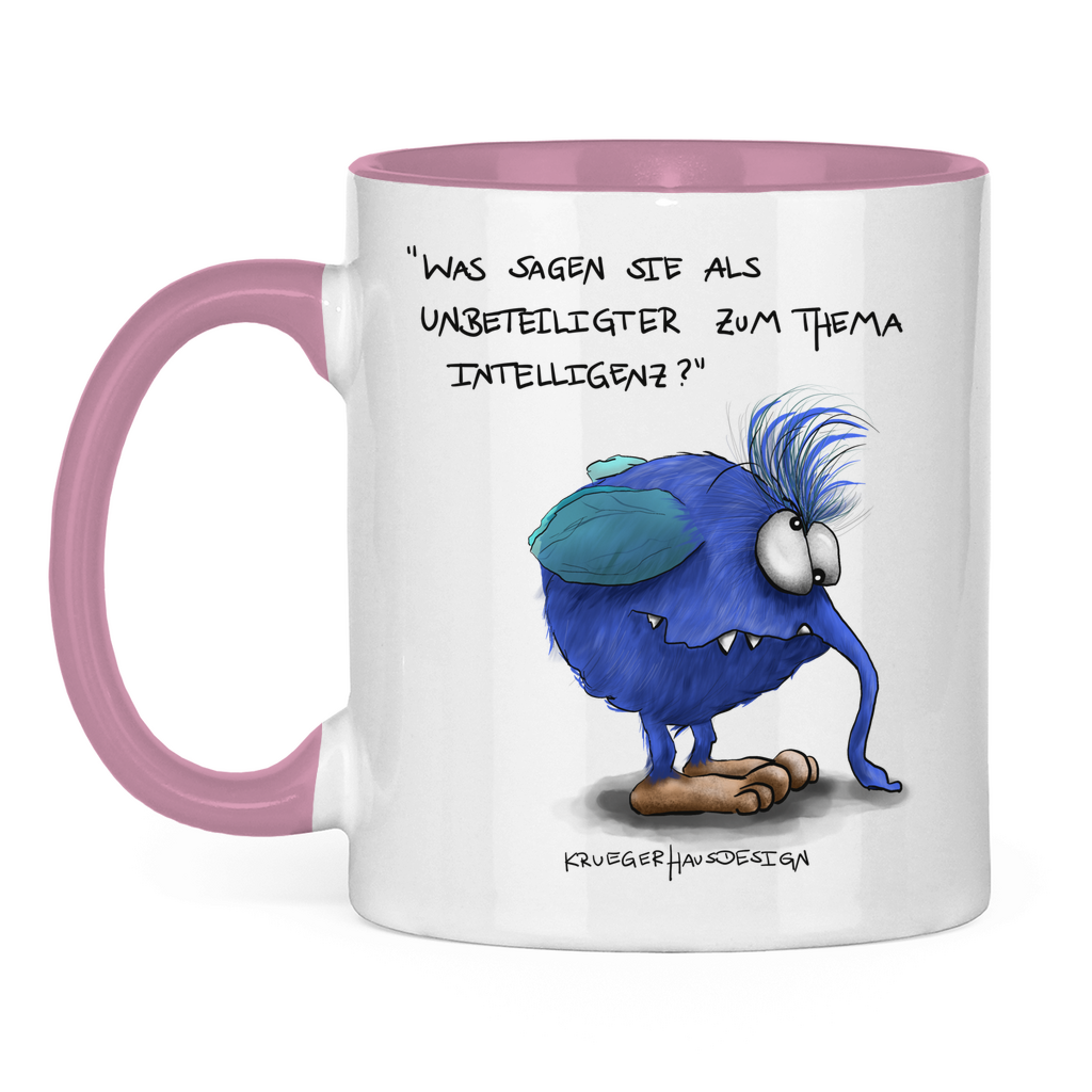 Tasse zweifarbig, Kaffeetasse, Teetasse, Kruegerhausdesign Monster mit Spruch, Was sagen Sie als Unbeteiligter... #13