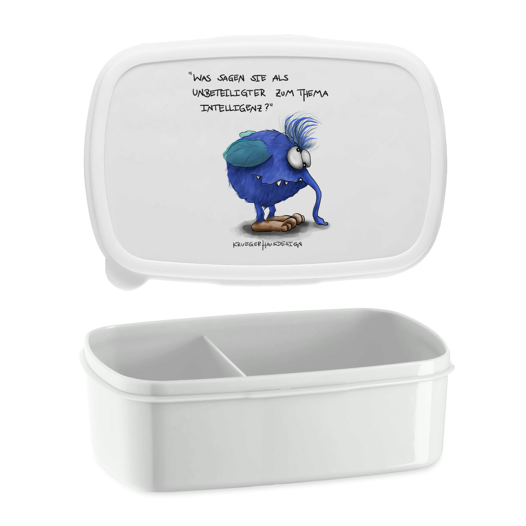 Lunchbox mit Aufteilung, Brotdose, Kruegerhausdesign Monster mit Spruch, Was sagen Sie als Unbeteiligter... #13