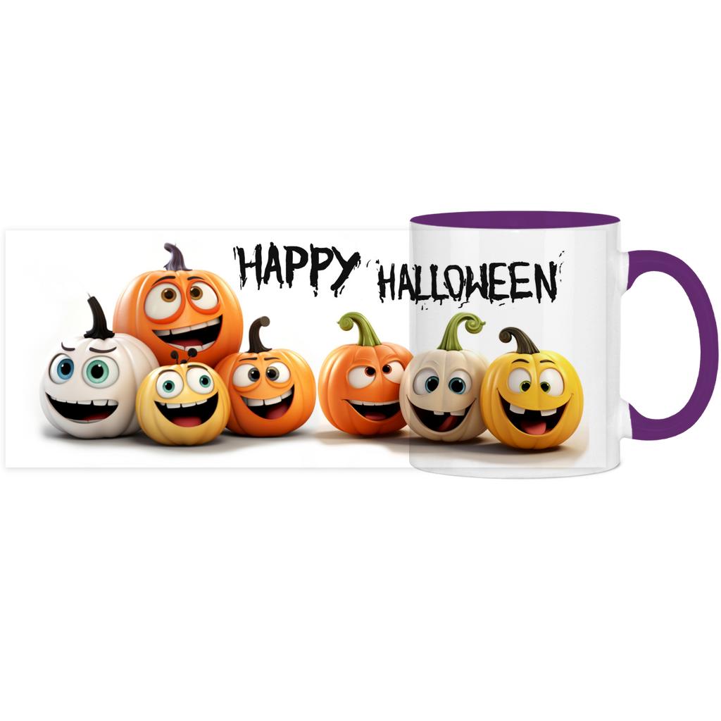 Panorama Tasse zweifarbig Halloween 1