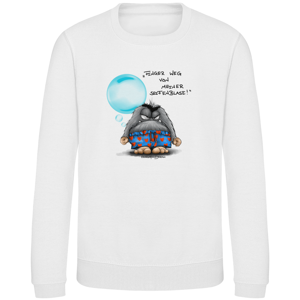 Kinder Sweatshirt, Sweater, Pullover, Finger weg von meiner Seifenblase!