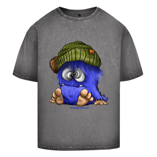 Oversize Washed T-Shirt Tinnitus Monster