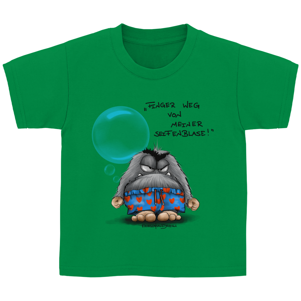 Kinder Basic T-Shirt , Finger weg von meiner Seifenblase!