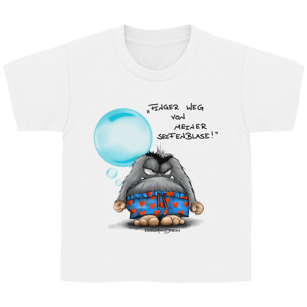 Kinder Basic T-Shirt , Finger weg von meiner Seifenblase!