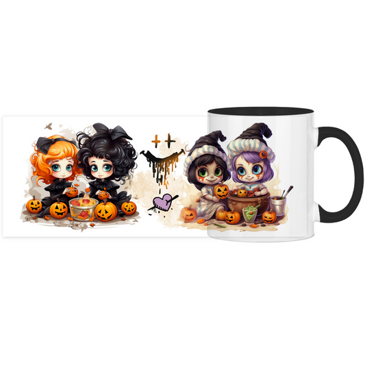 Panorama Tasse zweifarbig Halloween Nr 16