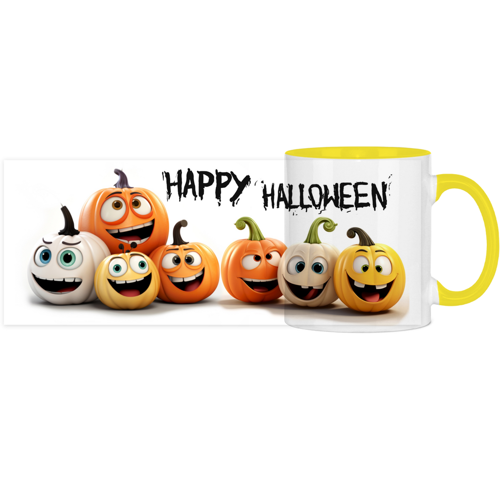 Panorama Tasse zweifarbig Halloween 1