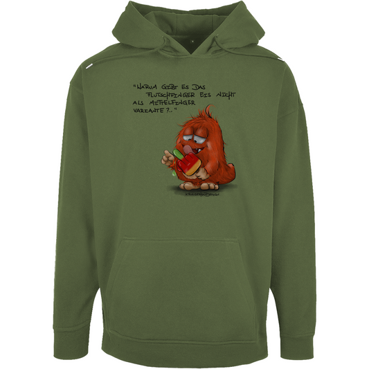 Unisex Oversize Hoodie Warum gibt es das Flutschfinger Eis nicht als Mittelfinger..