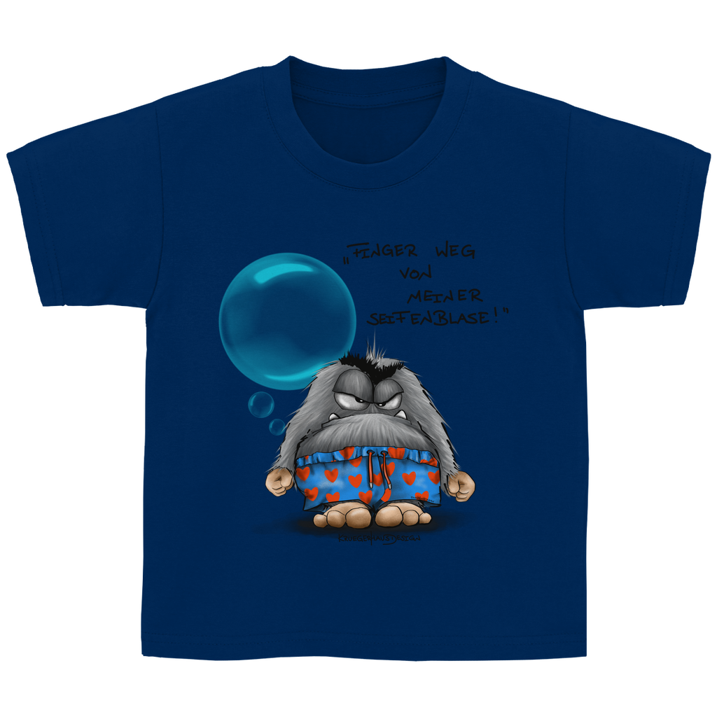 Kinder Basic T-Shirt , Finger weg von meiner Seifenblase!