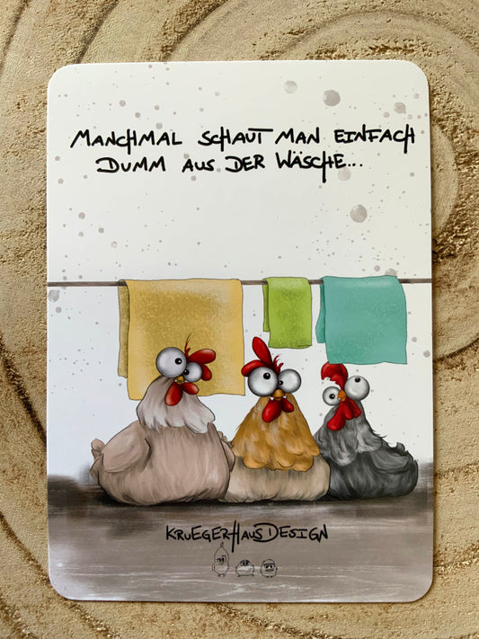 Postkarte Monster Kruegerhausdesign  "Manchmal schaut man einfach..."