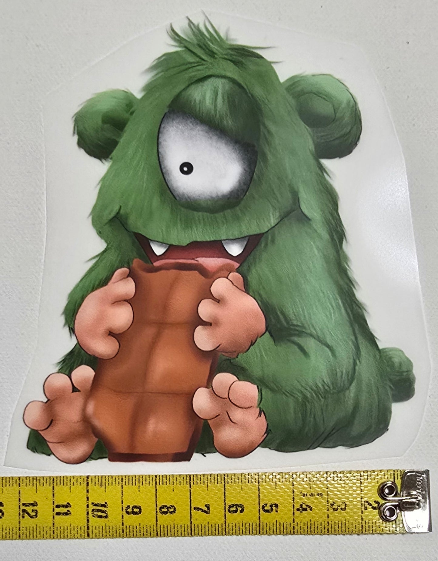 Bügelbild Kruegerhausdesign Monster Kakaobohne