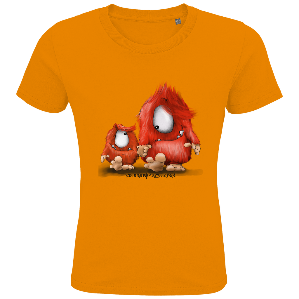 Kids Premium Bio T-Shirt, Du und ich... nur Monster Druck