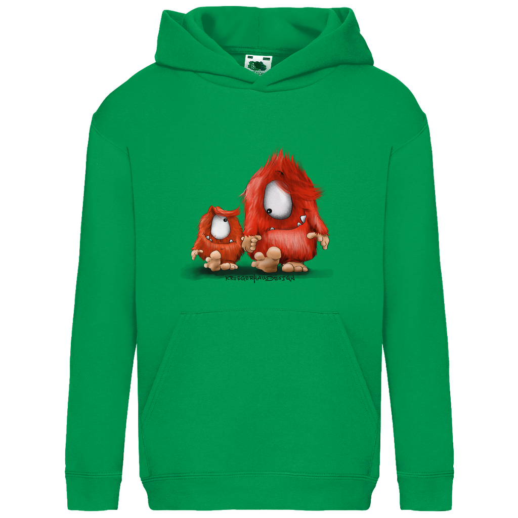 Kids Basic Hoodie, Du und ich... nur Monster Druck