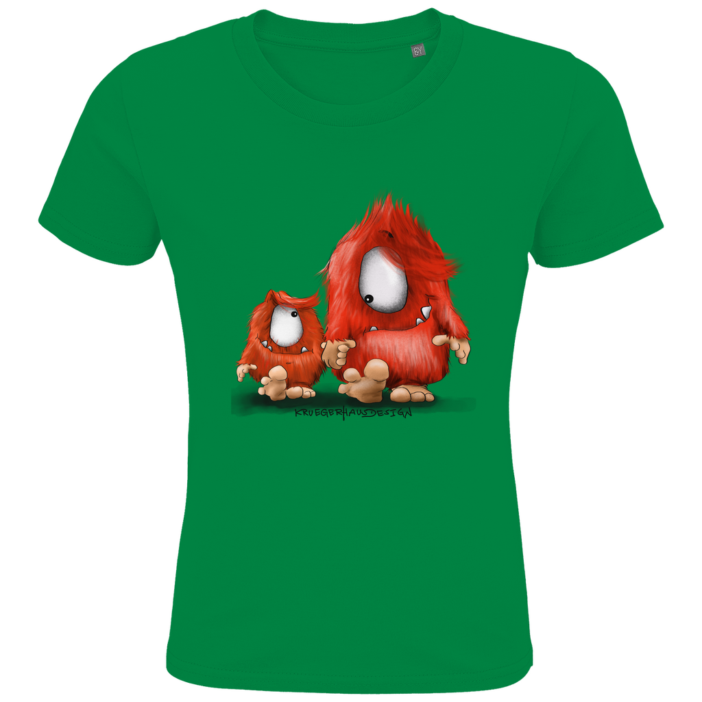 Kids Premium Bio T-Shirt, Du und ich... nur Monster Druck