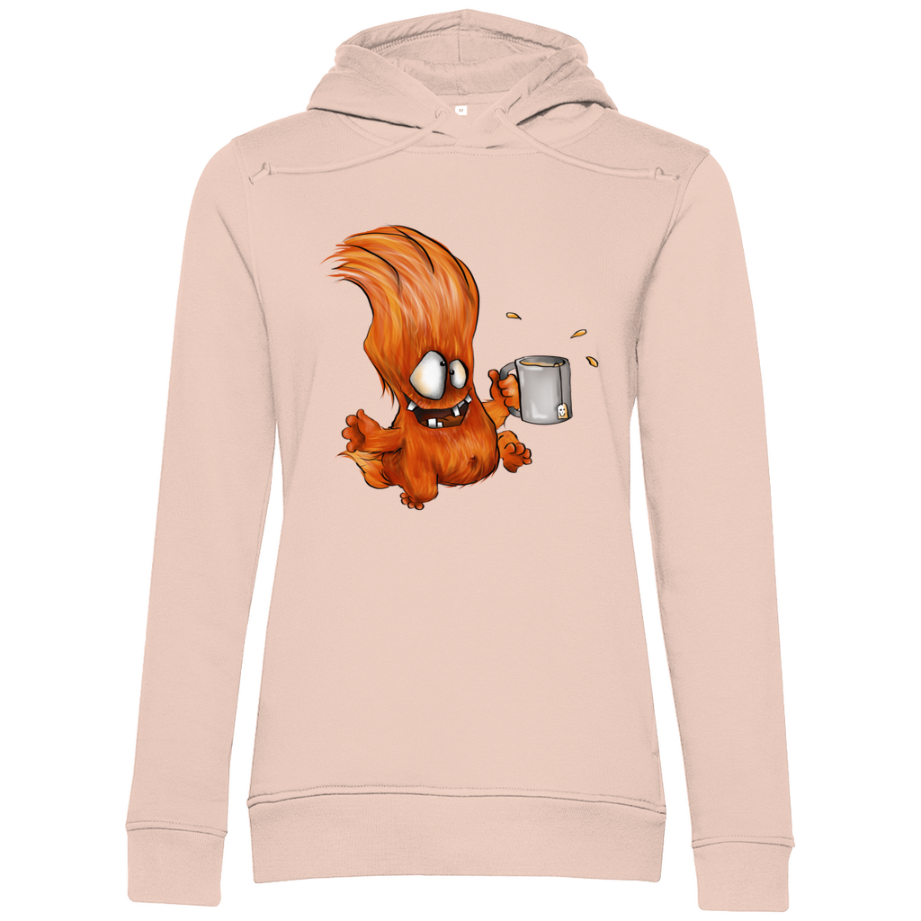 Damen Premium Bio Hoodie, slim fit,  Monster Ich habe den Gute Laune Tee