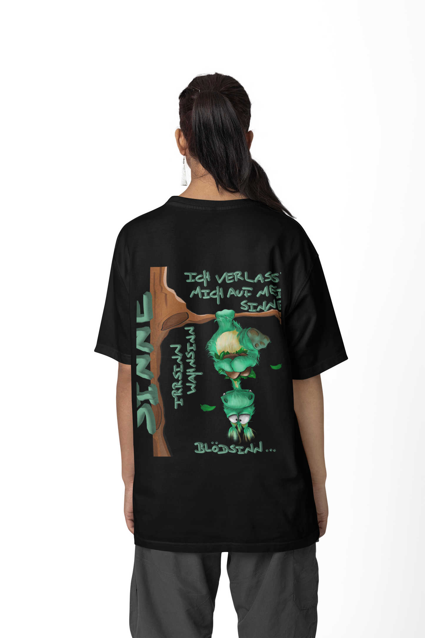 T-Shirt mit XXL Druck Kruegerhausdesign Monster in schwarz, wähle dein Motiv siehe Bilder