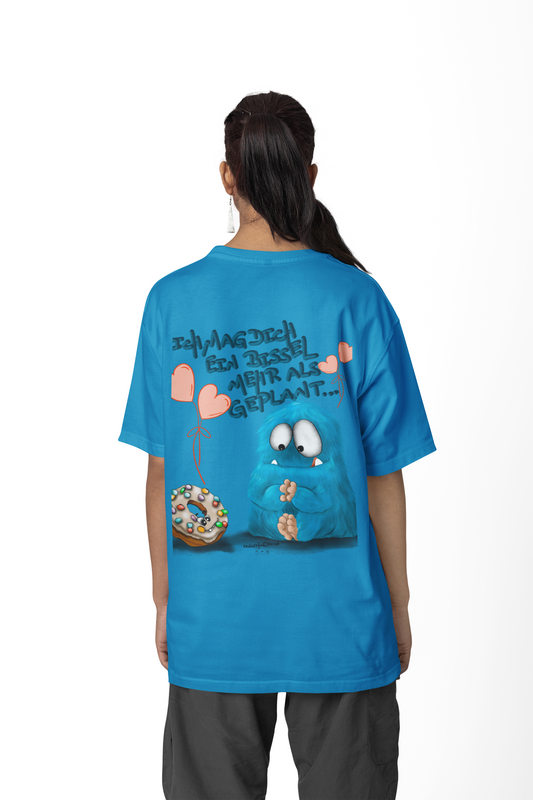T-Shirt mit XXL Druck Kruegerhausdesign Monster in türkis blau, wähle dein Motiv siehe Bilder