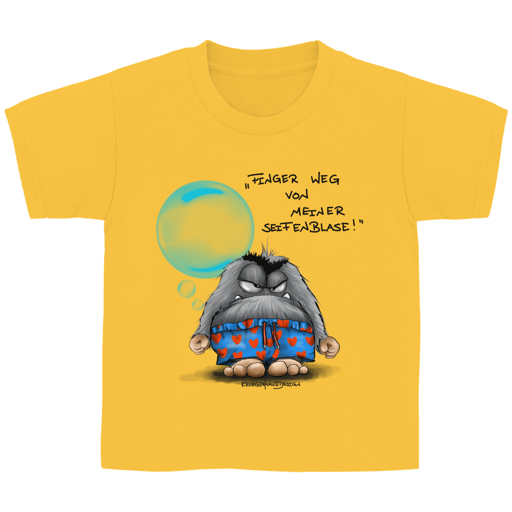 Kinder Basic T-Shirt , Finger weg von meiner Seifenblase!