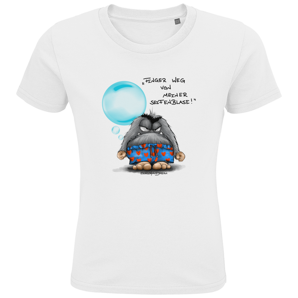 Kids Premium Bio T-Shirt, Finger weg von meiner Seifenblase!