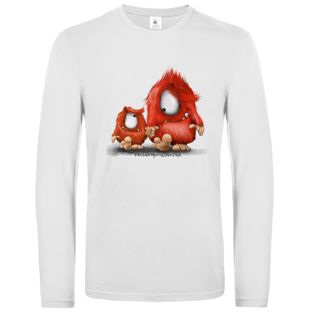 Unisex Langarmshirt, Longsleeve, Du und ich... nur Monster Druck